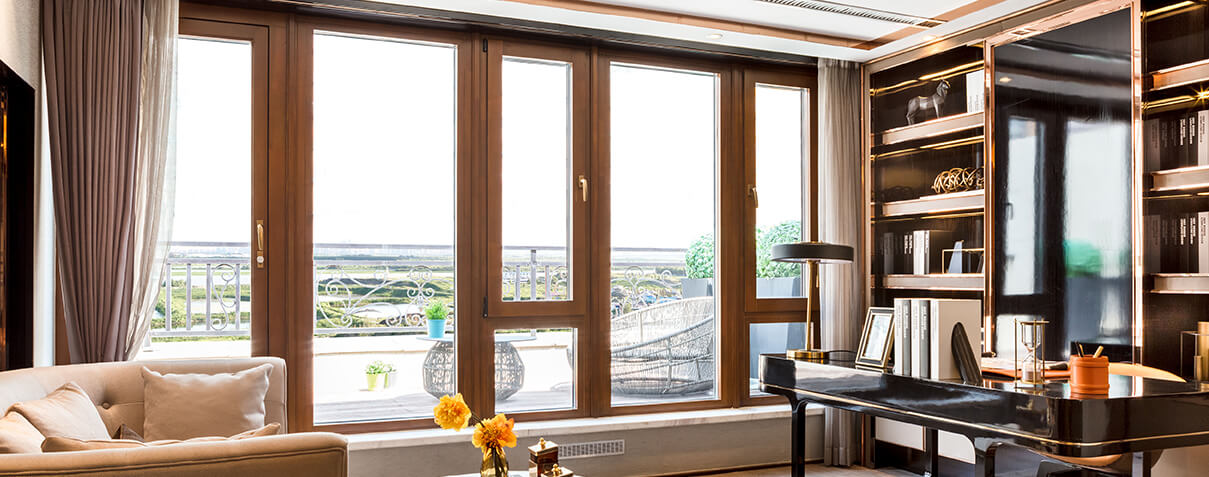 w66平台1号铝包木空调窗丨S101