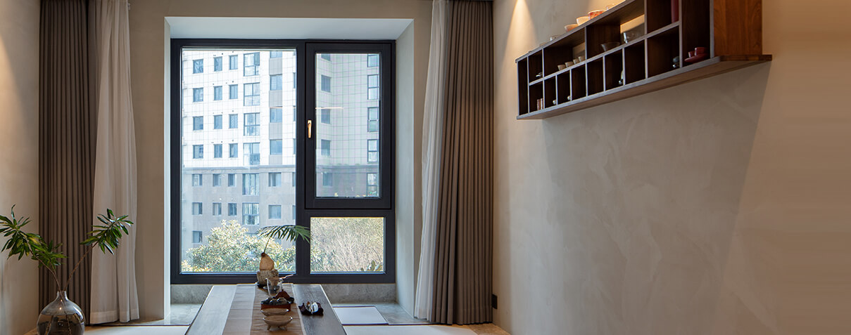 w66平台1号新纯平铝包木空调窗丨S120